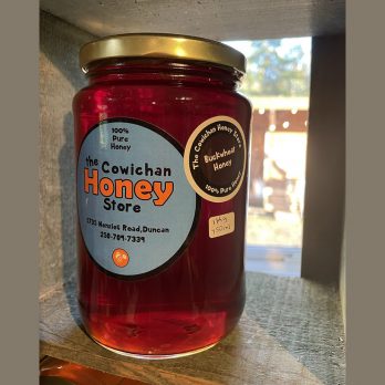 buckwheat honey from Manitoba. 100% pure Canadian honey