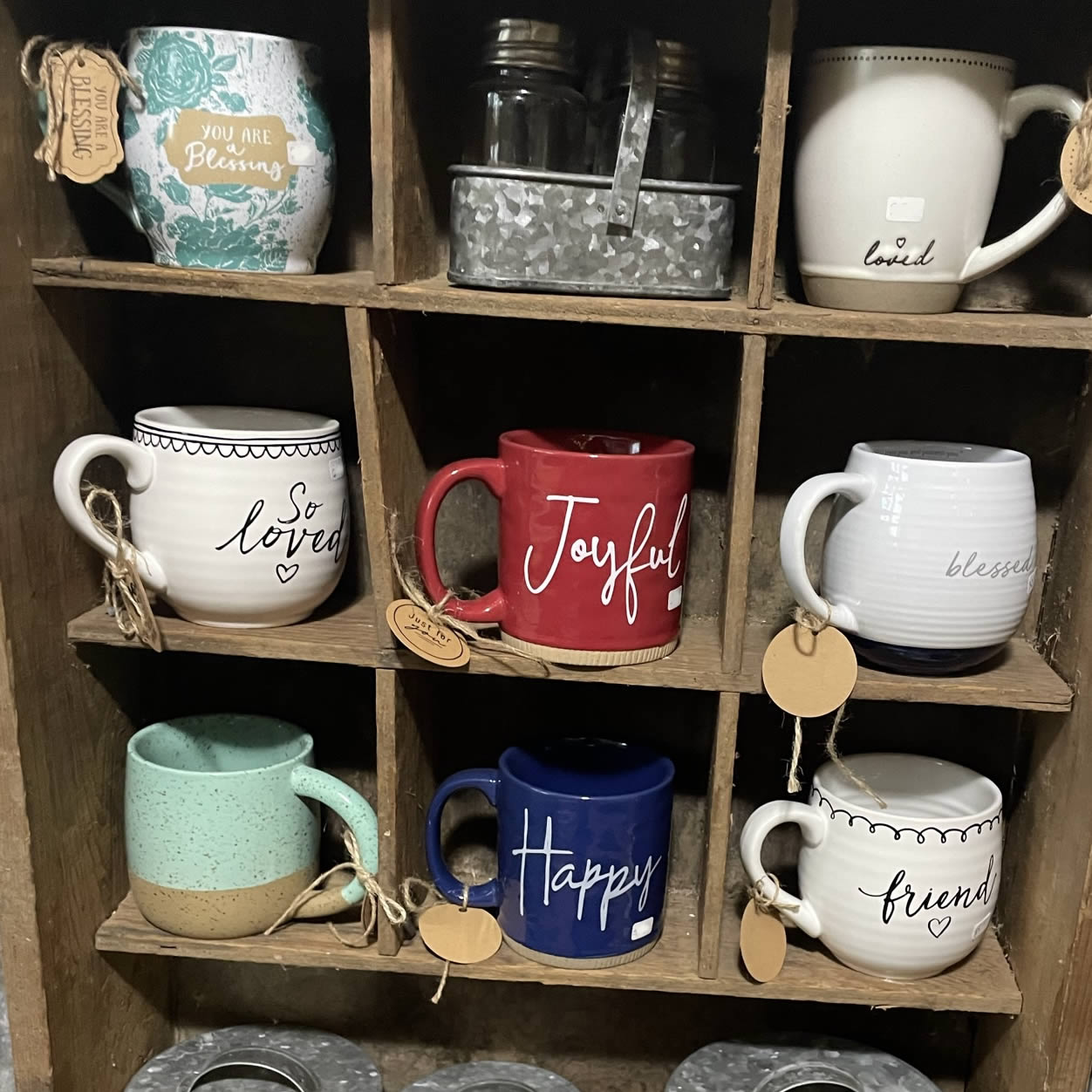 unique mugs at the Cowichan Honey and Gift Boutique